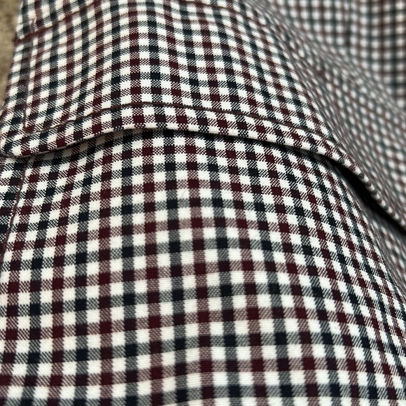 J. Navy and Burgundy Rhodes Micro Check Cotton Blazer, 0 - Picture 3 of 16